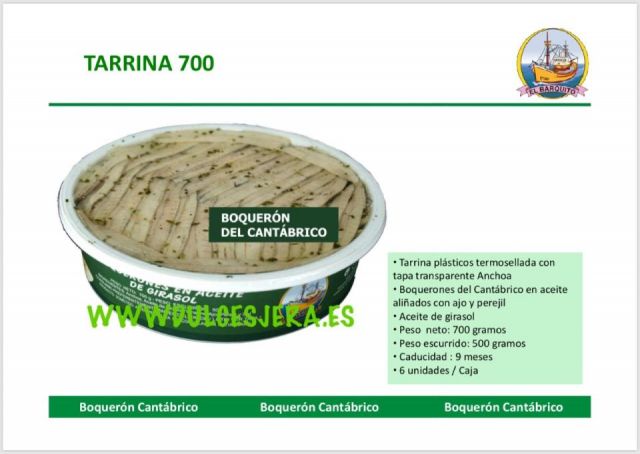 BOQUERONES GIRASOL 700G 
