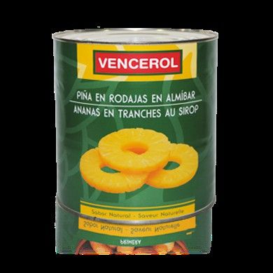 PIÑA EN ALMIBAR 3KG VENCEROL C/6