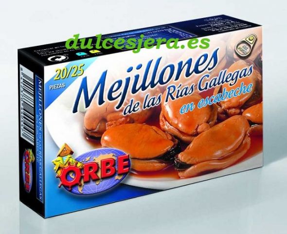 MEJILLON EN ESCABECHE 14/18 OL - 120  C/25 ORBE