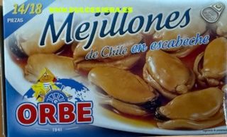 MEJILLON EN ESCABECHE IMP.14/18 OL-120 ORBE C/25