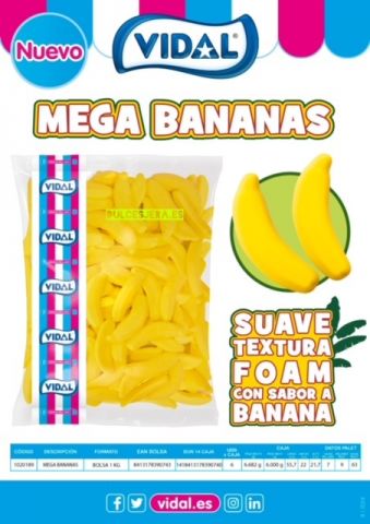 MEGA BANANAS DE 1K VIDAL