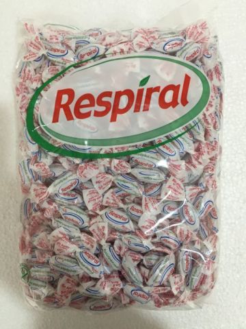 RESPIRAL MENTA SIN AZUCAR 1 KG (300UN)