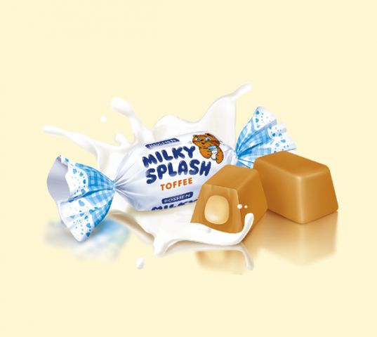 MILKY SPLASH TOFFEE 1 K I ROSHEN C/5