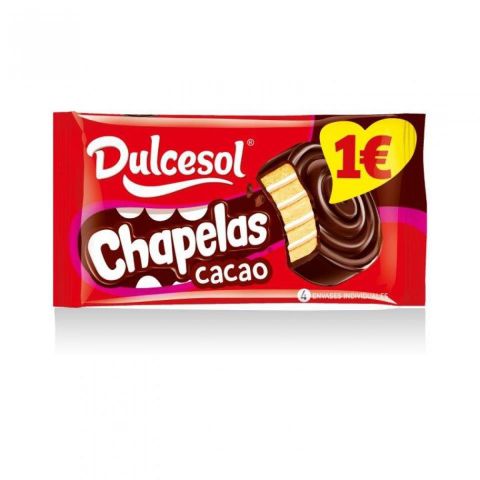 CHAPELAS CHOCO 3UN 1 E DULCESOL 14PAQ