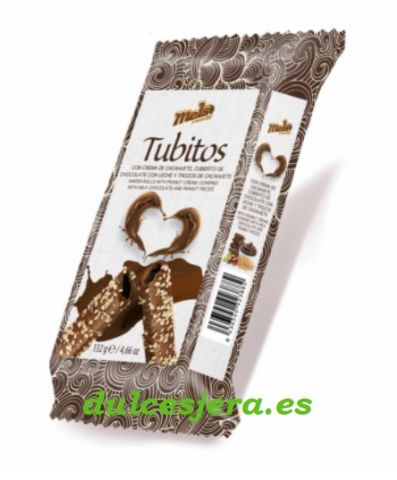 TUBITOS CHOCO-CACAHUETE 132GRS 18UN UNION MELS