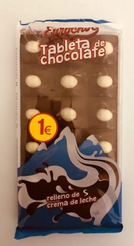 TABLETA CHOCOLATE EUROCH 125G 14 UN