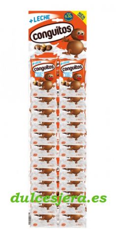 CONGUITOS LECHE PANOPLIA 18 GRS 24 UN