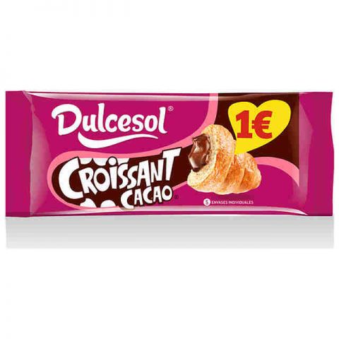 CROISSANT RELLE CHOCO 14 PAQ UN DULCESOL