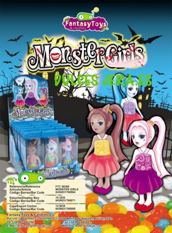 MONSTER GILRLS MUÑECA 18 UNI