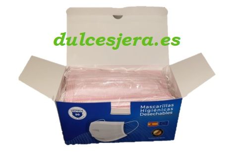 MASCARILLA HIGIÉNICA 50UN ROSA TARAZONA